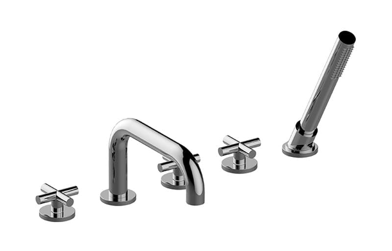 Graff Terra – Μπαταρία Λουτρού Πάγκου – Deck-mounted Bathtub With Hand Shower Set (E-6751-C17B)