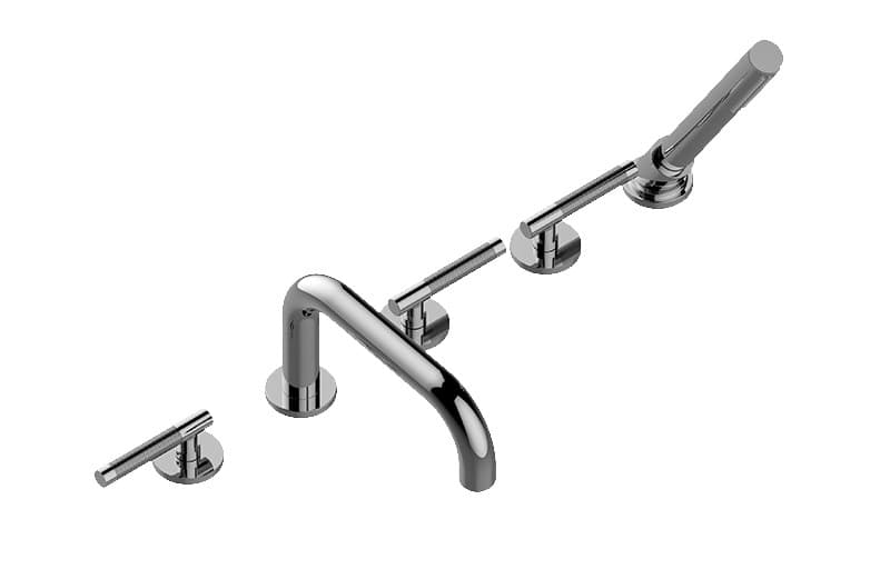 Graff Harley – Μπαταρία Λουτρού Πάγκου – Deck-mounted Bathtub With Hand Shower Set (E-6751-LM57B)