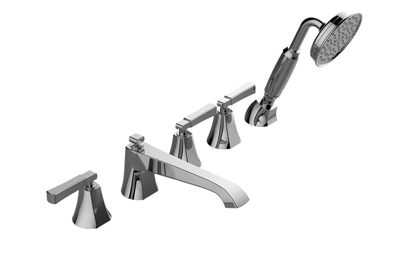 Graff Finezza – Μπαταρία Λουτρού Πάγκου – Deck-mounted Bathtub With Hand Shower (E-6853-LM47B)