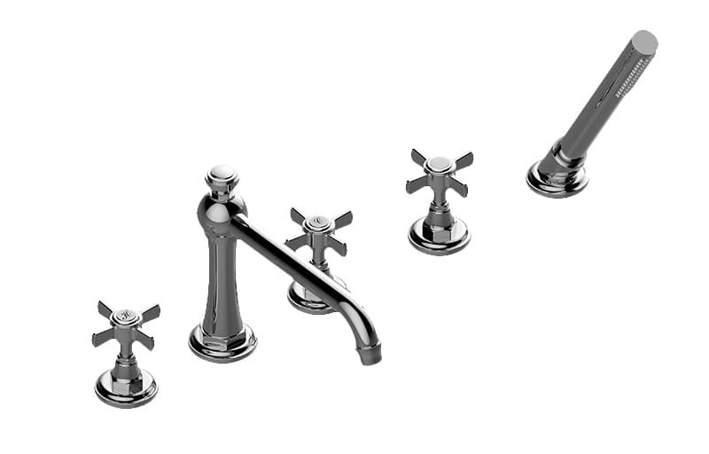 Graff Camden – Μπαταρία Λουτρού Πάγκου – Deck-mounted Bathtub With Hand Shower Set (E-6951-C16B)