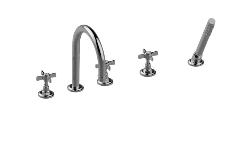 Graff Camden – Μπαταρία Λουτρού Πάγκου – Deck-mounted Bathtub With Hand Shower Set (E-6953-C16B)