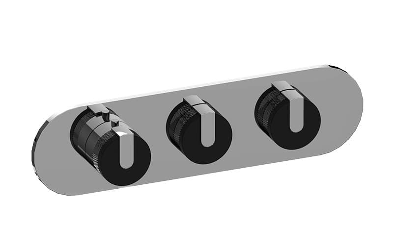 Graff MOD+ – Trim Εντοιχισμού Ντους – M-Series With Three Handles (E-8033H-T)