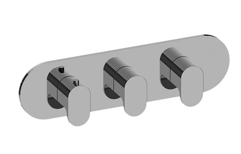 Graff Ametis – Trim Εντοιχισμού Ντους – M-Series Valve Horizontal With Three Handles (E-8056H-LM44E0-T)