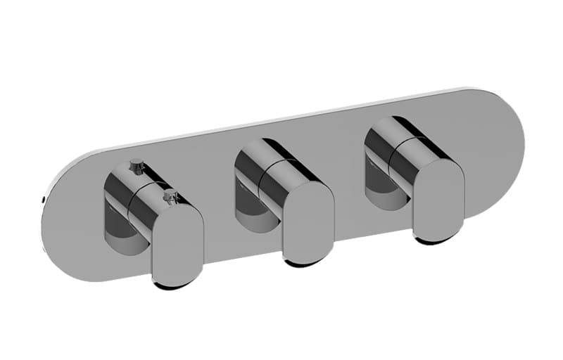 Graff Phase – Trim Εντοιχισμού Ντους – M-Series Valve Horizontal With Three Handles (E-8056H-LM45E0-T)