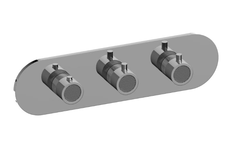 Graff Cameo – Trim Εντοιχισμού Ντους – M-Series Horizontal With 3 Handles (E-8056H-RK0-T)