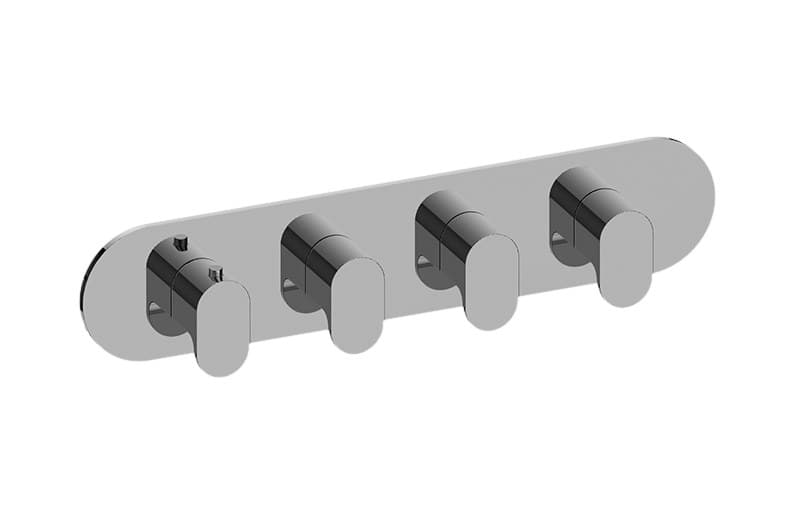 Graff Ametis – Trim Εντοιχισμού Ντους – M-Series Valve Horizontal With Four Handles (E-8058H-LM44E0-T)