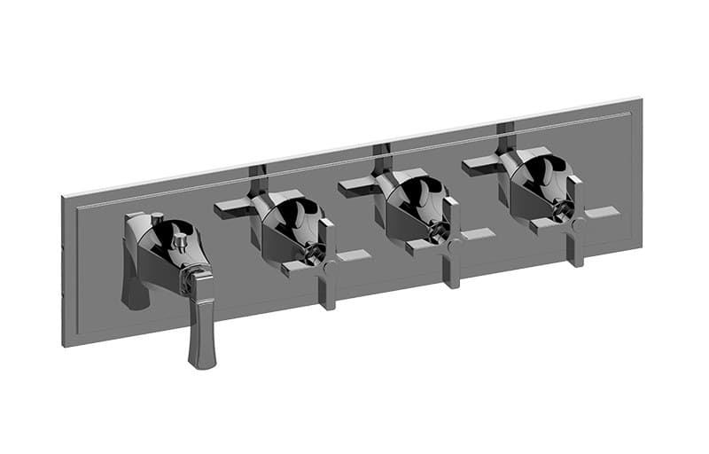 Graff Finezza – Trim Εντοιχισμού Ντους – M-Series With Four Handles (E-8179H-1L3C-T)