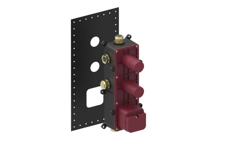 Graff – Εξάρτημα Εντοιχισμού – Thermostatic Unit Cut-off Valve 2-outlet Diverter (E-82-76-52)