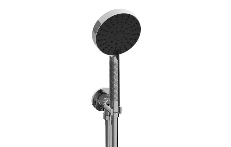 Graff RIVA – Τηλέφωνο Ντους – Contemporary Handshower With Wall Bracket And Integrated Wall Supply E (E-8697CQ)