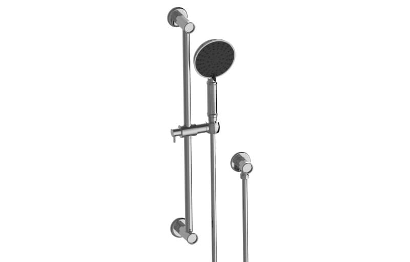 Graff RIVA – Σετ Ντους – Traditional Handshower With Slide Bar Set Fluted Knurled (E-8706TF)