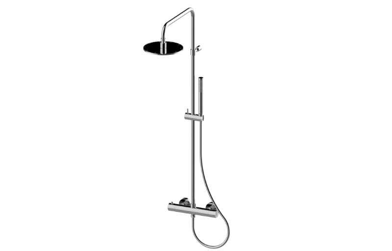 Graff Cameo – Στήλη Ντους – Wall-mounted Thermostatic Shower Column With Handshower And (EX-11796-RKT)