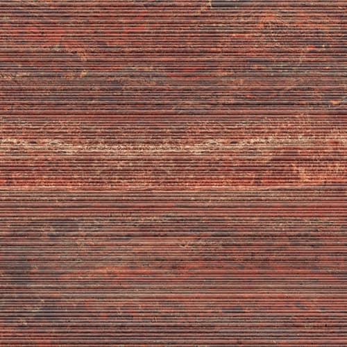 Italgraniti I Travertini Rosso Vein Cut Ribbed