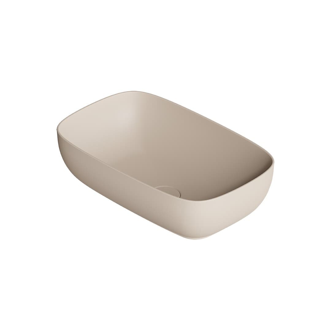 Alice Form Rectangular 60x37 h15 – Νιπτήρας Επικαθήμενος – Sabbia Matt (22450144)