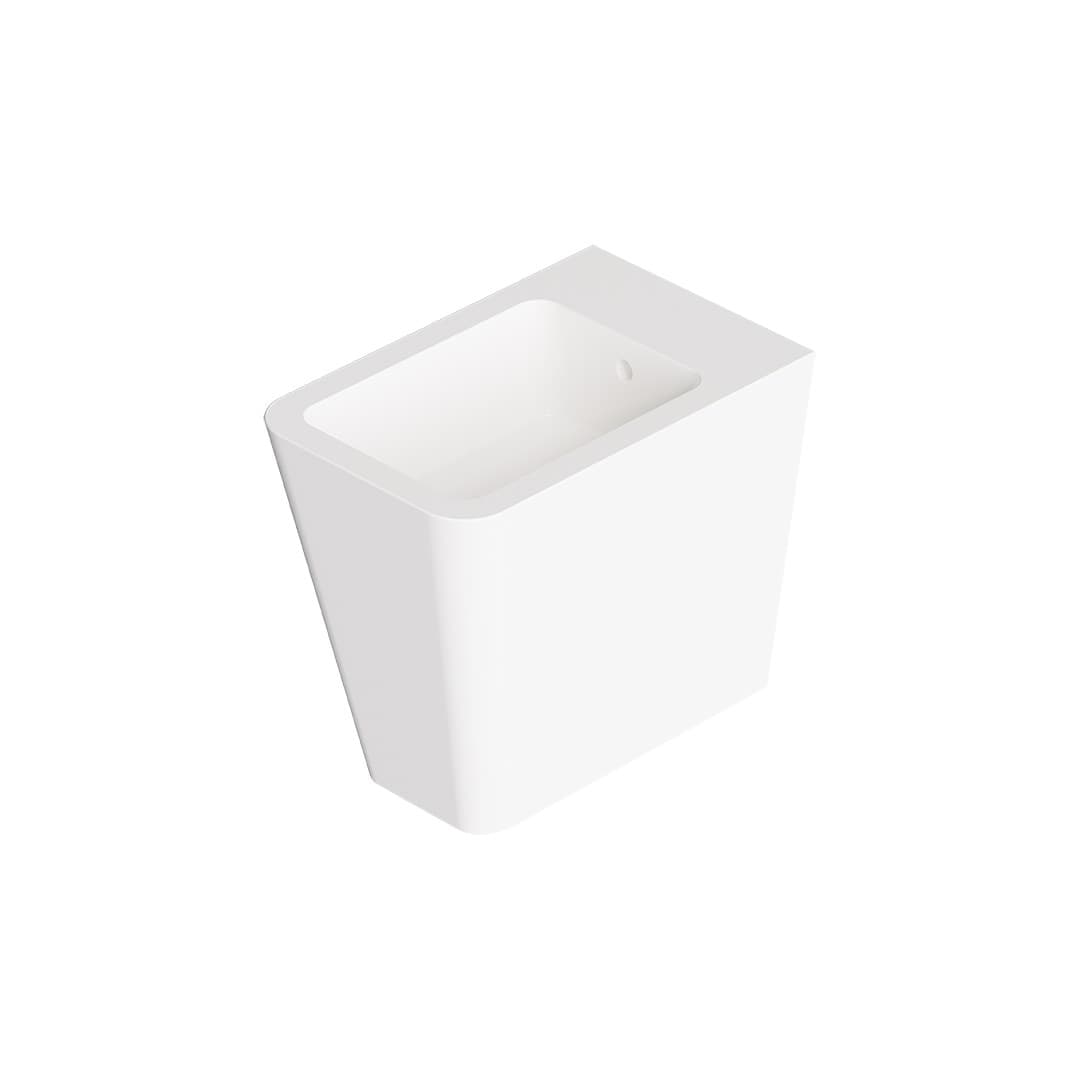 Alice Hide Square – Μπιντέ Δαπέδου – White Glossy (31200101)