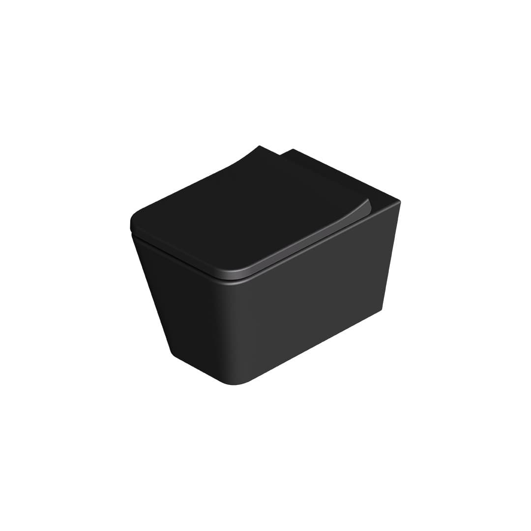 Alice Hide Square – Λεκάνη Κρεμαστή – Matt Black (31210108)