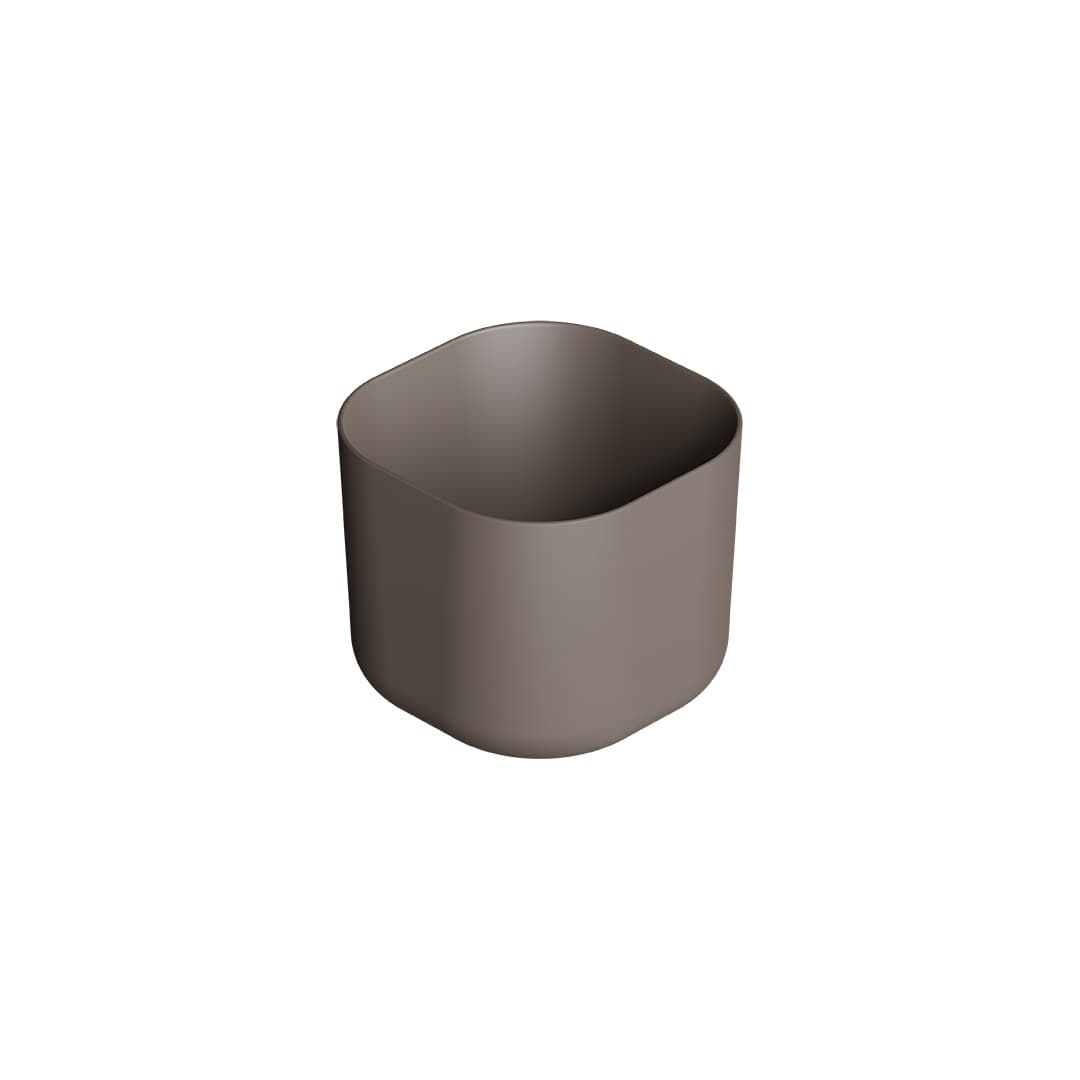 Alice Unica Square 40x40 h30 – Νιπτήρας Επικαθήμενος – Caffè Matt (32140143)