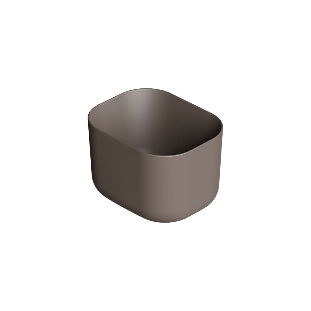 Alice Unica Rectangular 50x40 h30 – Νιπτήρας Επικαθήμενος – Caffè Matt (32150143)