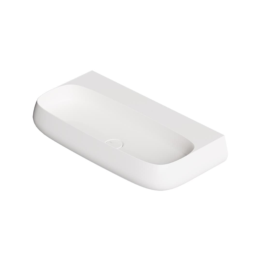 Alice Nur 90x45 – Νιπτήρας Επικαθήμενος – White Glossy (33160101)