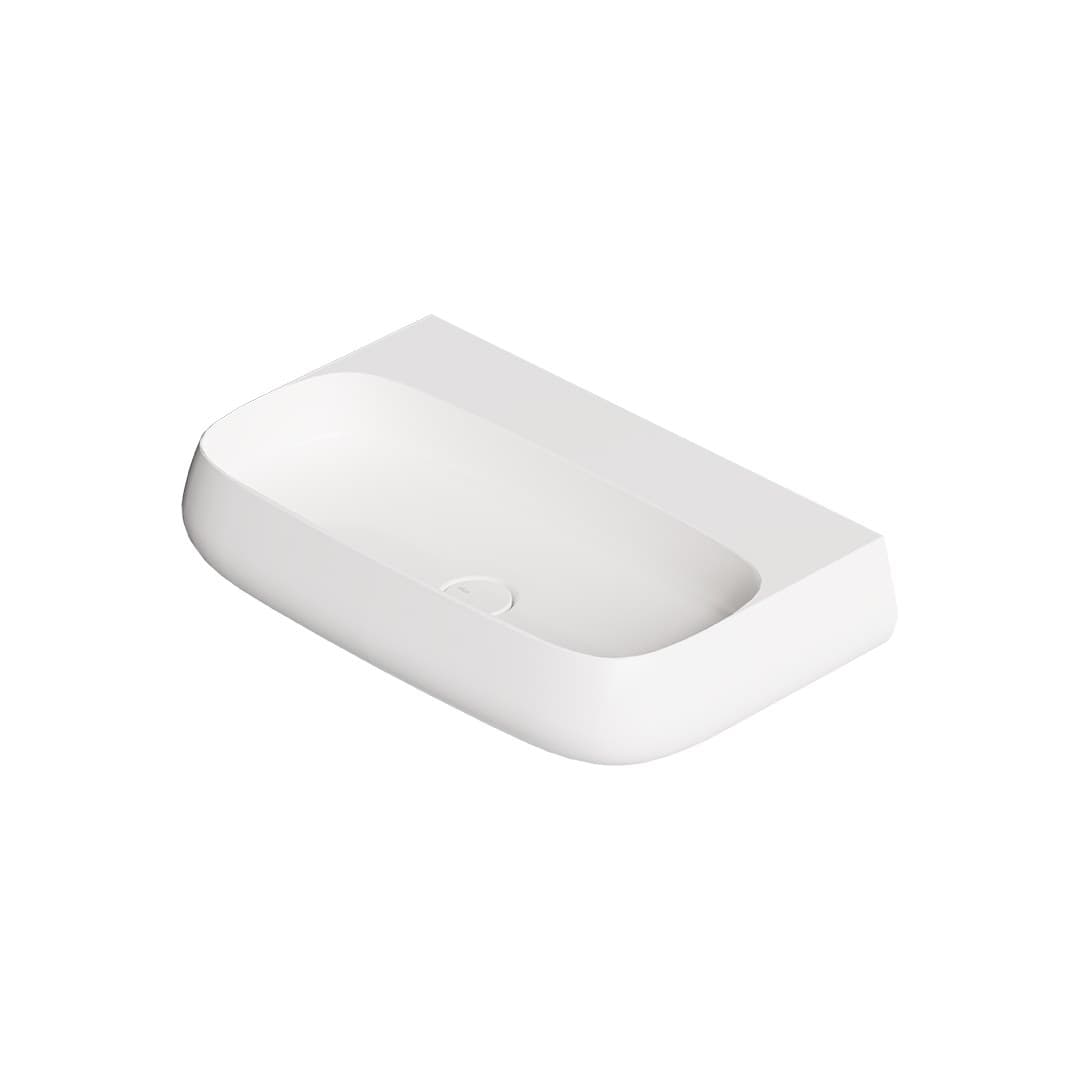 Alice Nur 75x45 – Νιπτήρας Επικαθήμενος – White Glossy (33170101)