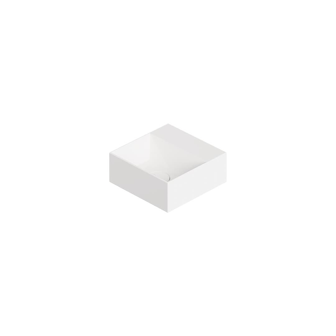 Alice Spy 30x30 – Νιπτήρας Επικαθήμενος – White Glossy (34130101)