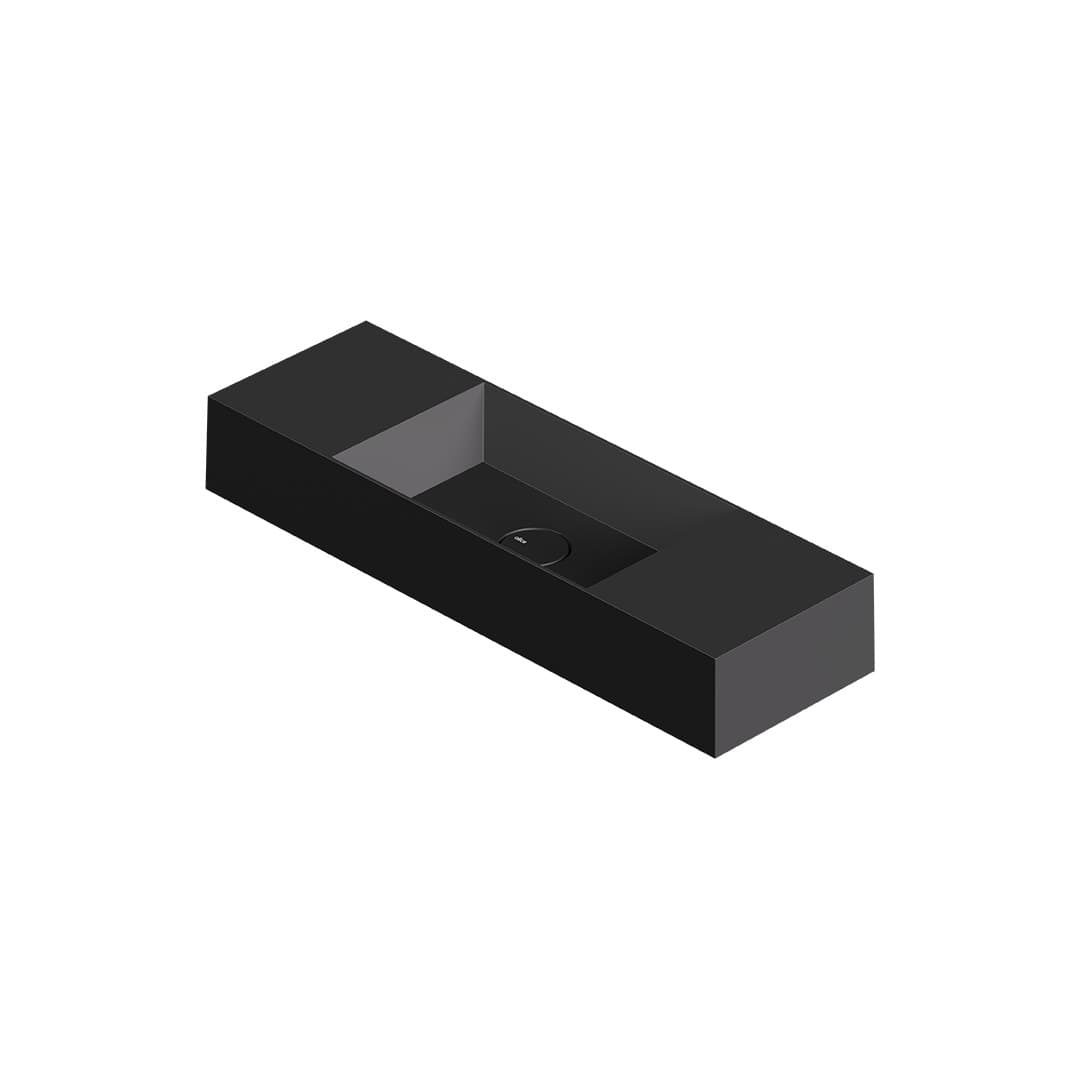Alice Spy 80x25 – Νιπτήρας Επικαθήμενος – Matt Black (34160108)