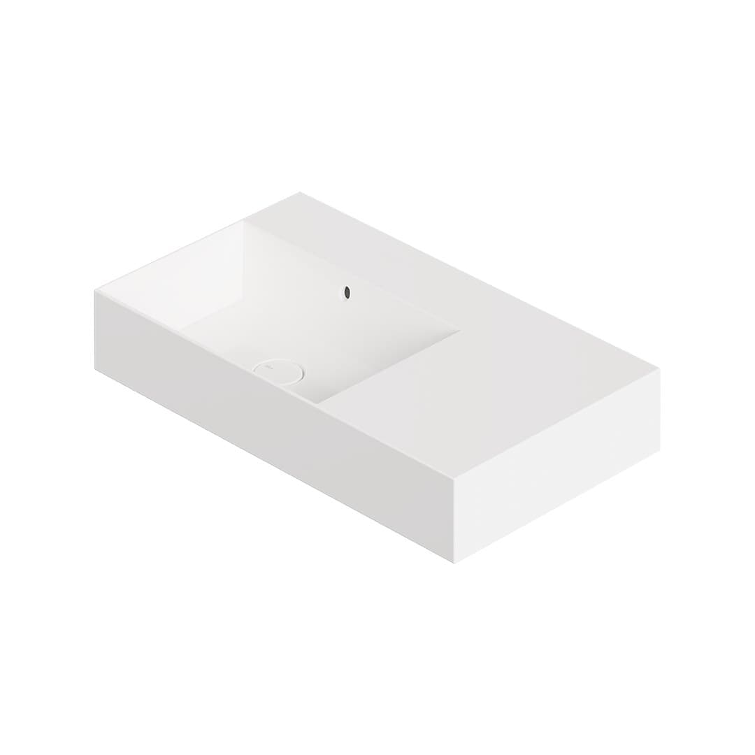 Alice Spy 81x46 plan – Νιπτήρας Επικαθήμενος – White Glossy (34340101)