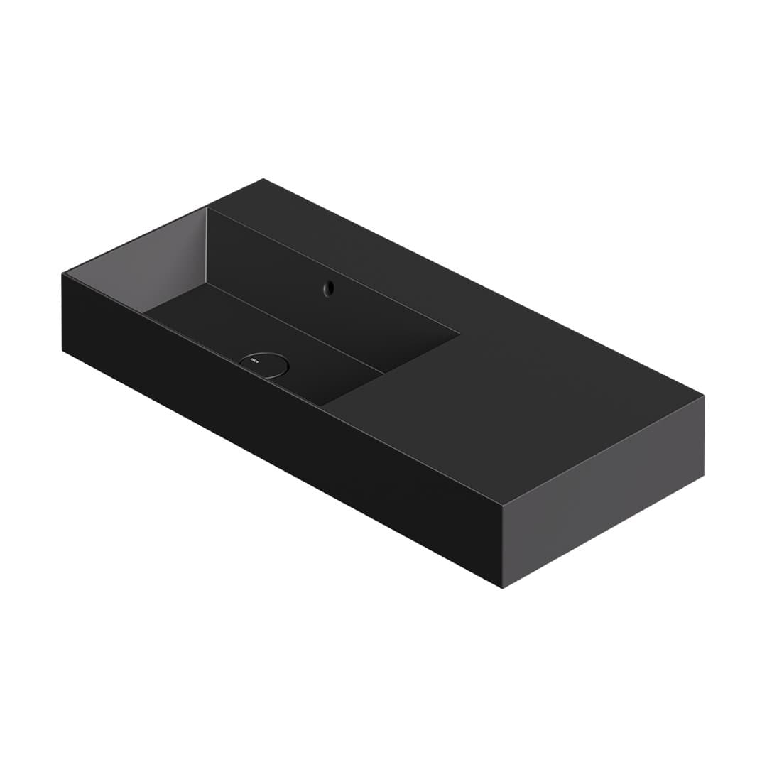 Alice Spy 101x46 plan – Νιπτήρας Επικαθήμενος – Matt Black (34360108)