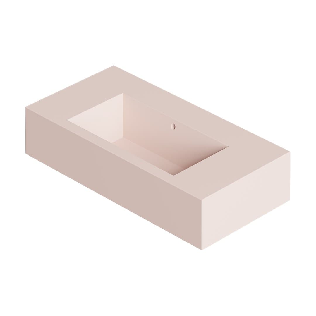Alice Kubo 100x50 – Νιπτήρας Επικαθήμενος – Rosa Matt (35710137)