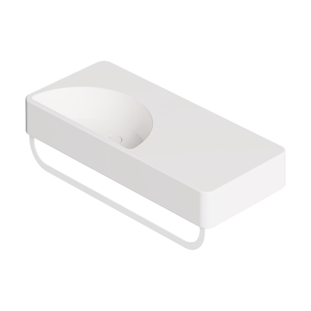 Alice Lunaris 101x45 – Νιπτήρας Επικαθήμενος – White Glossy (47501401)