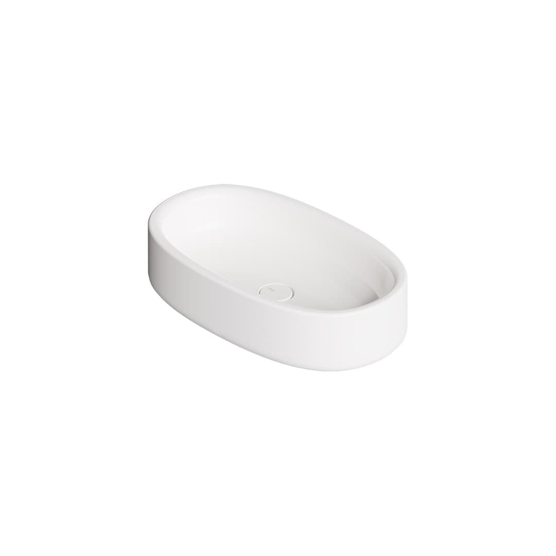 Alice Idilla 60X35 h13 – Νιπτήρας Επικαθήμενος – White Glossy (48230101)