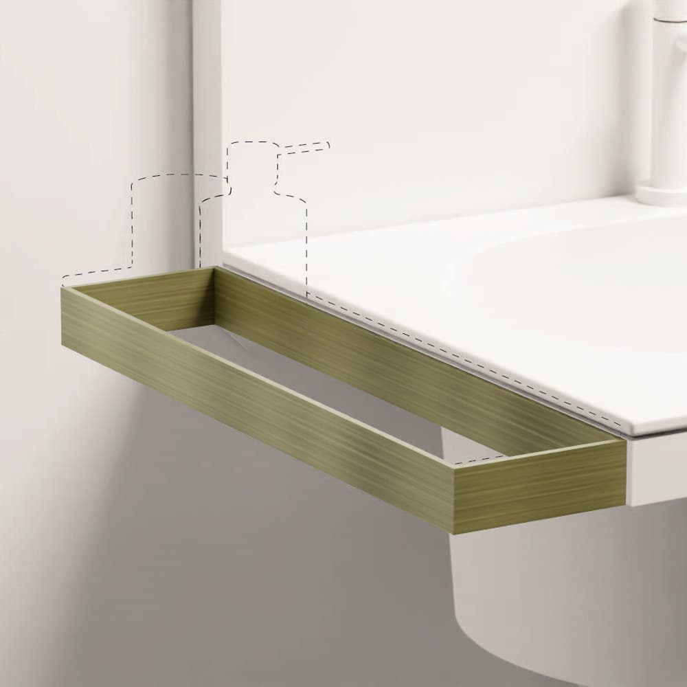 Cielo Tray for accessories – Ράφι – Bronze Brushed (ELPM BZ)