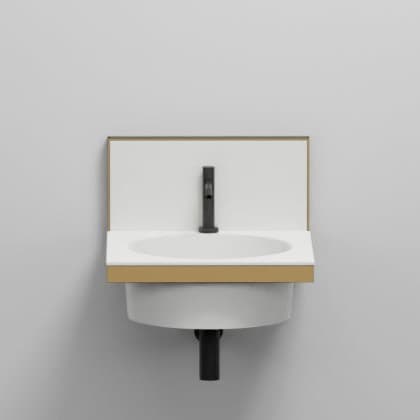 Cielo Framework – Βάση Νιπτήρα – cm 50 x 54 x 42 h (without mirror) – Anemone (ELSTT AM)