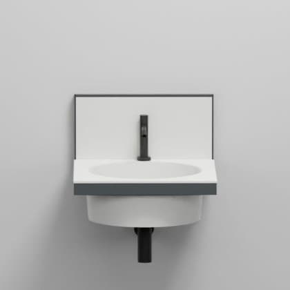 Cielo Framework – Βάση Νιπτήρα – cm 50 x 54 x 42 h (without mirror) – Fumo (ELSTT FU)