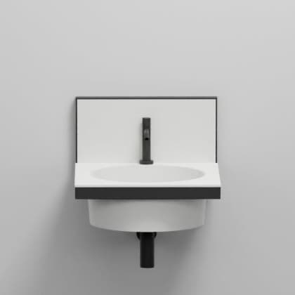 Cielo Framework – Βάση Νιπτήρα – cm 50 x 54 x 42 h (without mirror) – Matt Black (ELSTT NM)