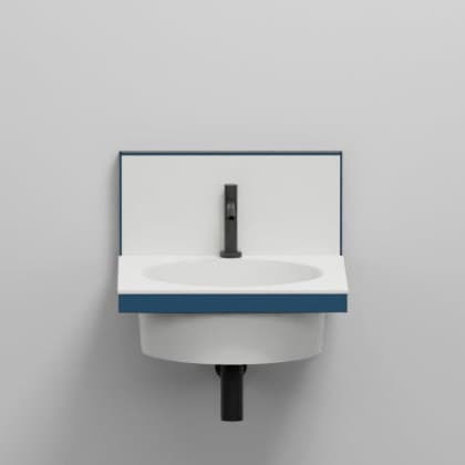 Cielo Framework – Βάση Νιπτήρα – cm 50 x 54 x 42 h (without mirror) – Oltremare (ELSTT OL)