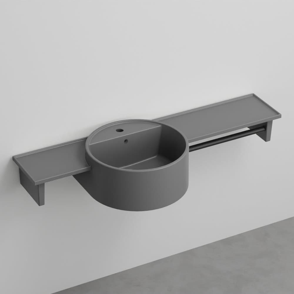 Cielo Enea side suspended – Νιπτήρας Κρεμαστός – Cemento (ENLS130COLOR CM)