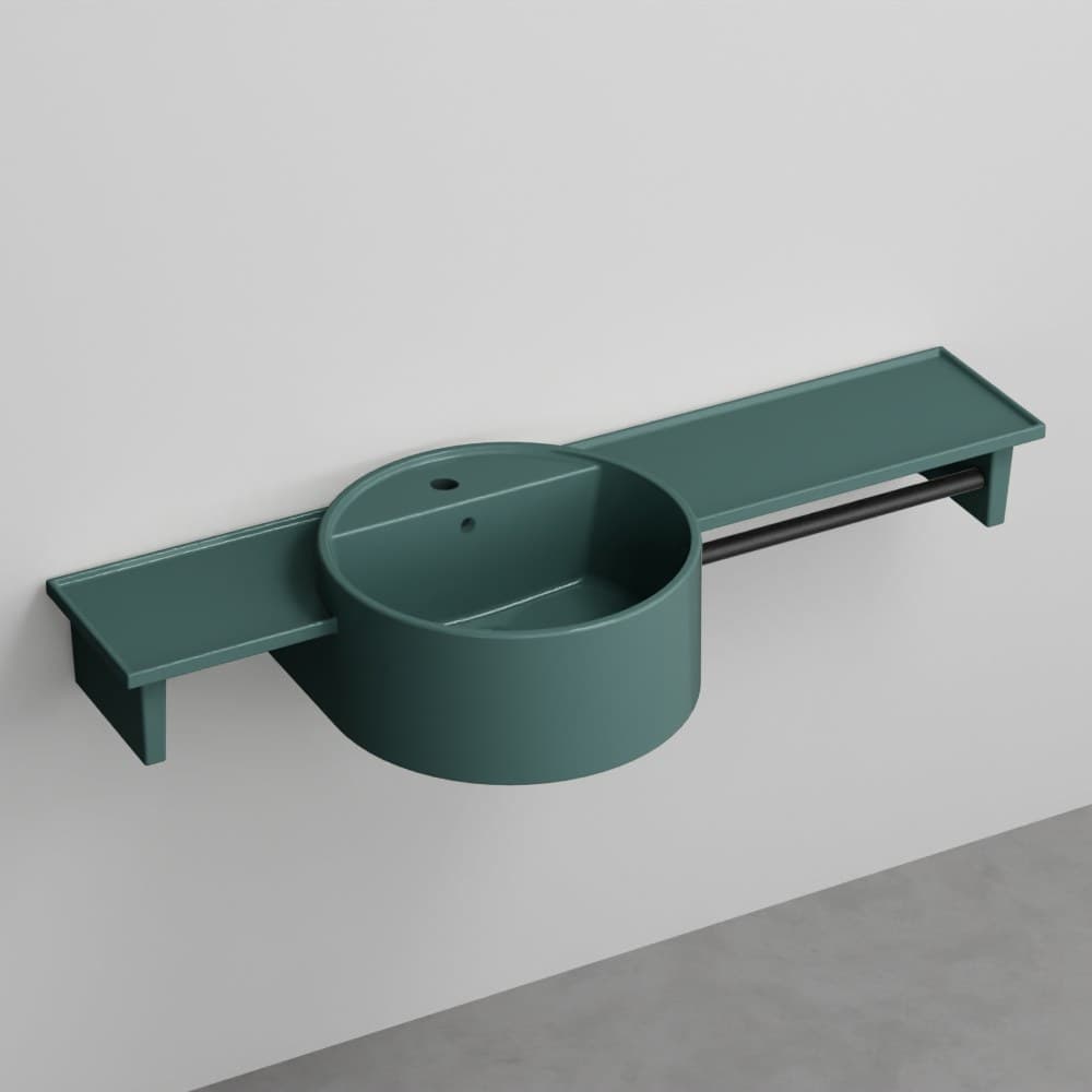 Cielo Enea side suspended – Νιπτήρας Κρεμαστός – Smeraldo (ENLS130COLOR SM)