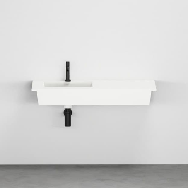 Cielo Suspended Era 100 with left basin – Νιπτήρας Επικαθήμενος – Talco (ERLA100SXCOLOR TL)