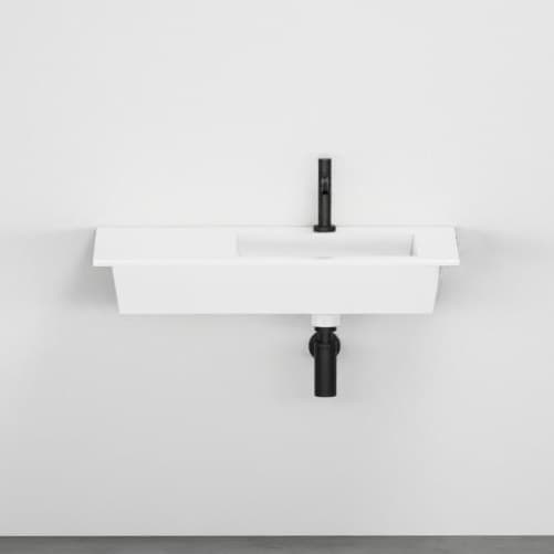 Cielo Era 80 suspended with right basin – Νιπτήρας Επικαθήμενος – White Glossy (ERLA80DX BL)