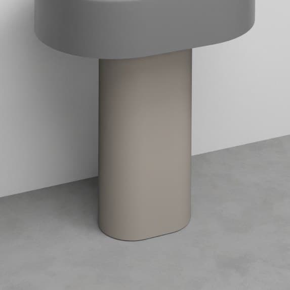 Cielo Itaca with steel fitting, left side - floor drain – Βάση Νιπτήρα – Avena (ITCOLCCOLOR AV)