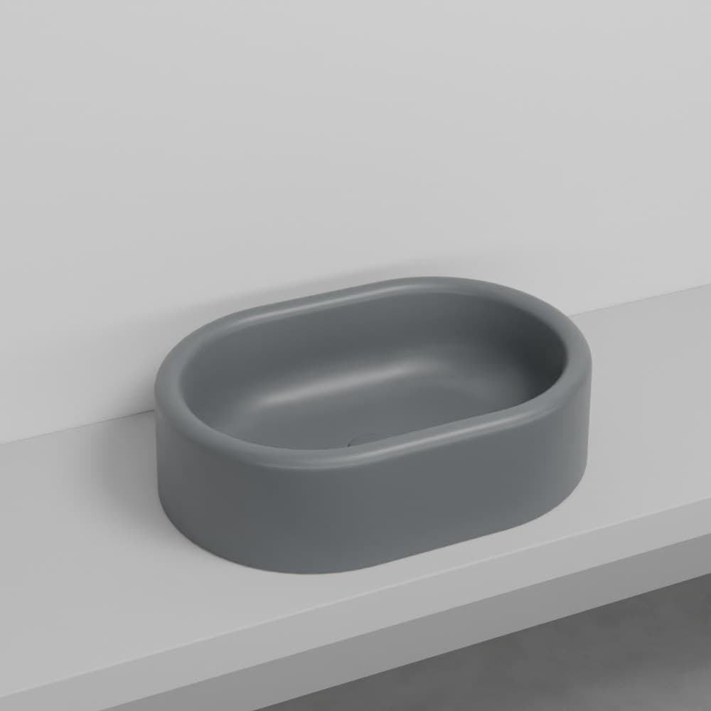 Cielo Itaca oval – Νιπτήρας Επικαθήμενος – Basalto (ITLAOCOLOR BA)