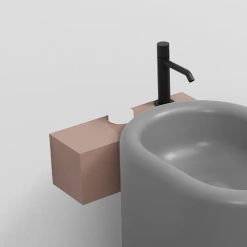Cielo Itaca with steel fitting, left side – Ράφι – Ninfea (ITMBSXNI NI)