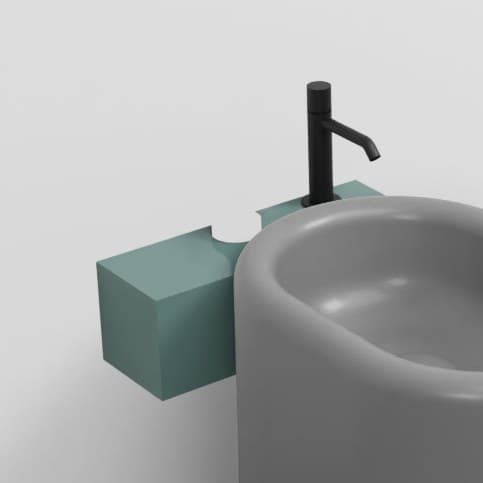 Cielo Itaca with steel fitting, left side – Ράφι – Smeraldo (ITMBSXSM SM)