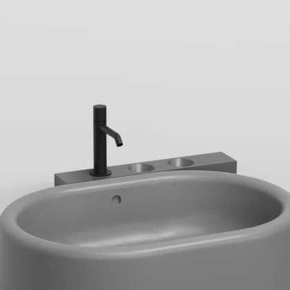 Cielo Shelf (mandatory with metal cup and dispenser) – Ράφι – cm 66 x 46 x 85 h – Cemento (ITMLDX CM)