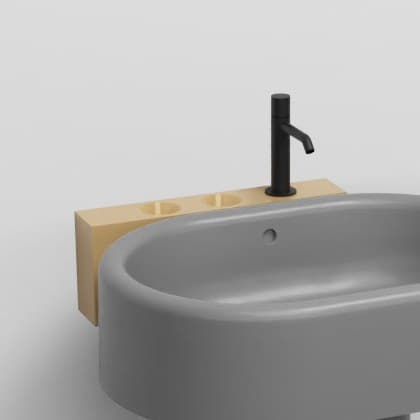 Cielo Shelf (mandatory with metal cup and dispenser) – Ράφι – Anemone (ITMLSX AM)