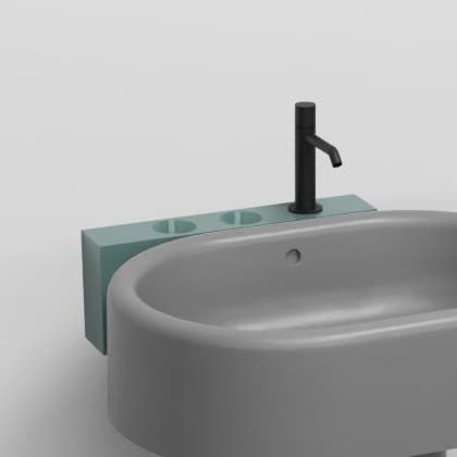 Cielo Shelf (mandatory with metal cup and dispenser) – Ράφι – Smeraldo (ITMLSX SM)