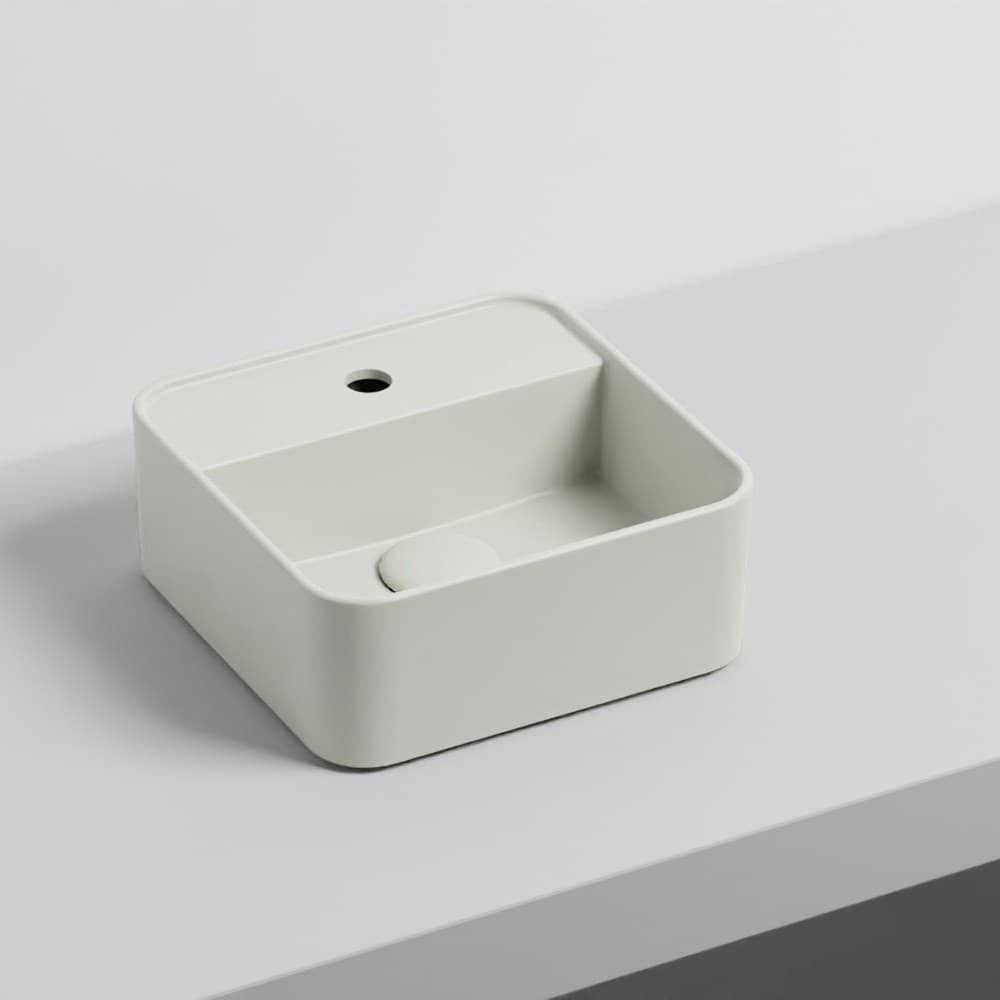 Cielo Les Petites Square with one hole 28 – Νιπτήρας Επικαθήμενος – Pomice (LPLAQCOLOR PM)