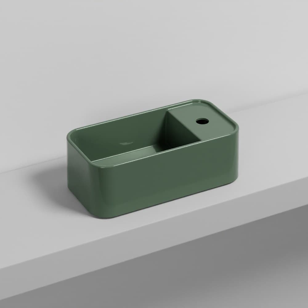 Cielo Les Petites rectangular with one hole – Νιπτήρας Επικαθήμενος – Alga (LPLARCOLOR AL)