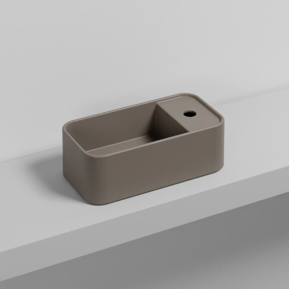 Cielo Les Petites rectangular with one hole – Νιπτήρας Επικαθήμενος – Arenaria (LPLARCOLOR AN)