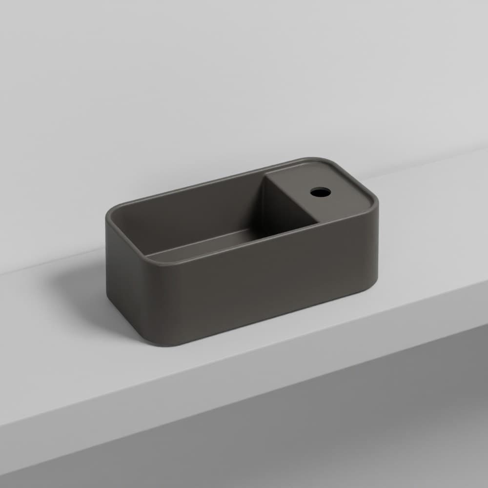 Cielo Les Petites rectangular with one hole – Νιπτήρας Επικαθήμενος – Fango (LPLARCOLOR FN)